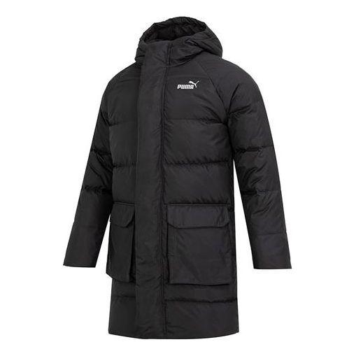 

Куртка das long down jacket 'black' Puma, черный