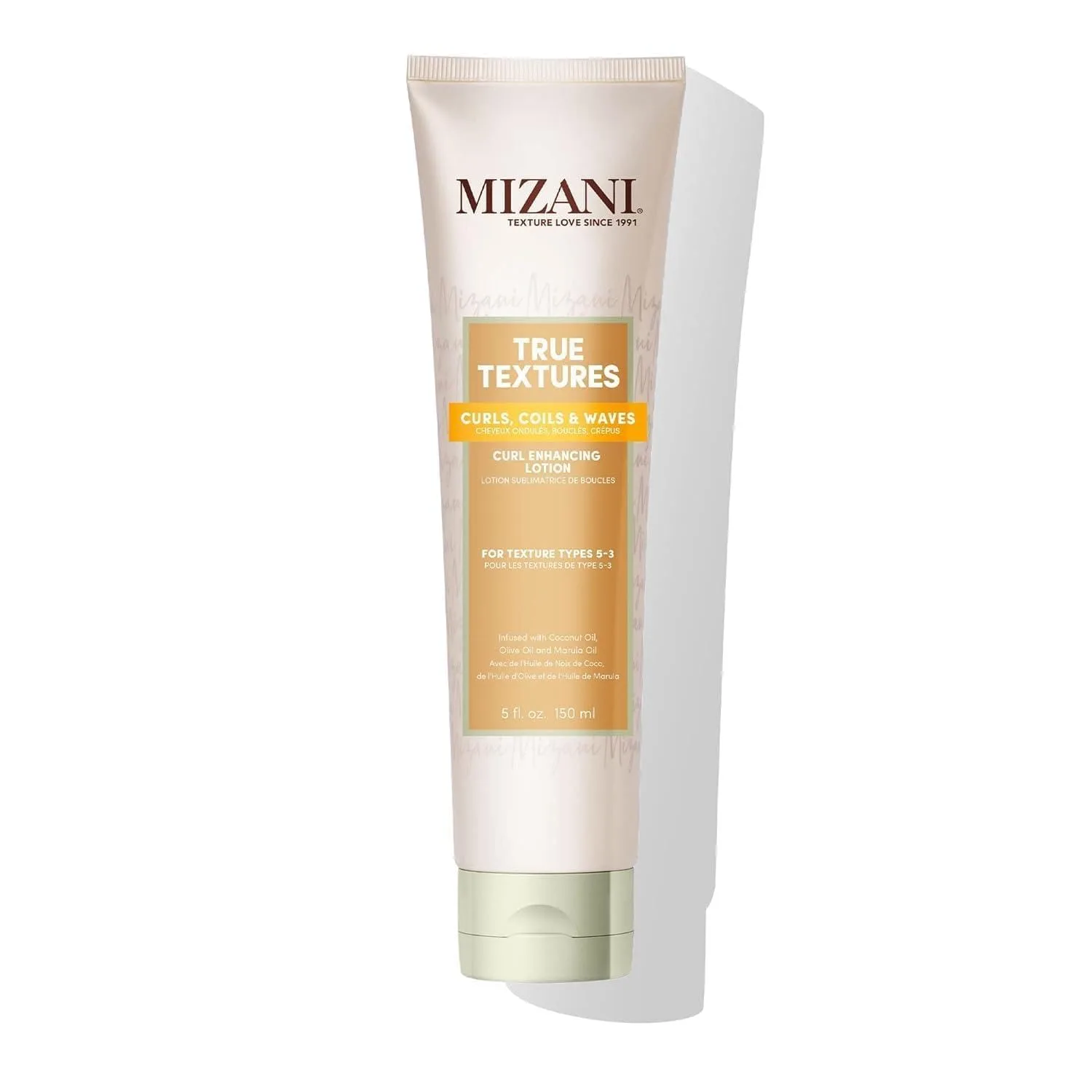 Mizani True Textures Curl Enhancing Lotion - несмываемый крем для кудрявых волос с кокосовым и оливковым маслом, контролирует пушистость, придает блеск, не содержит сушащих спиртов и парабенов. 148 мл (1 шт.), black