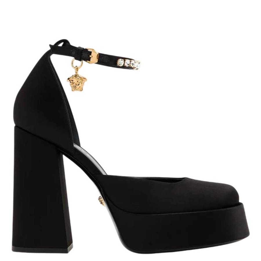 Туфли Versace Medusa Aevitas Platform Pumps, черный/золотой Versace