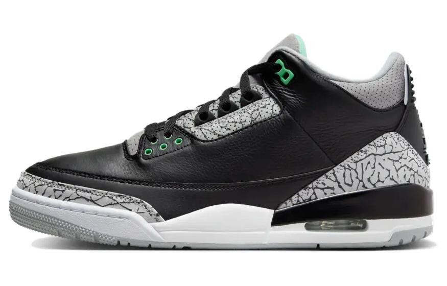 

Jordan Air Jordan 3 винтажные баскетбольные кроссовки мужские, Black/Green