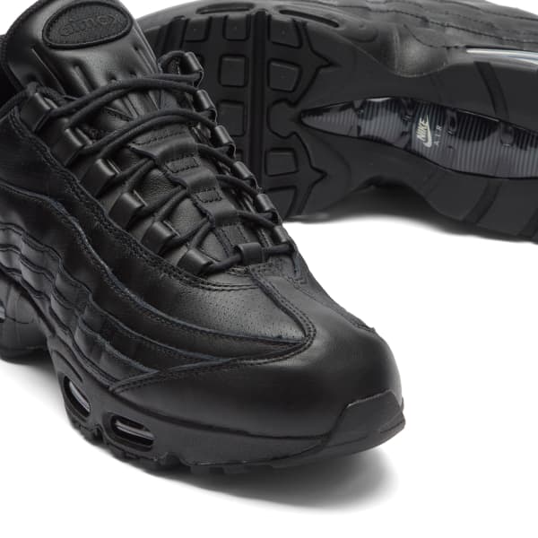 Кроссовки Air Max 95 Big Bubble из кожи Nike, черный — фото 3