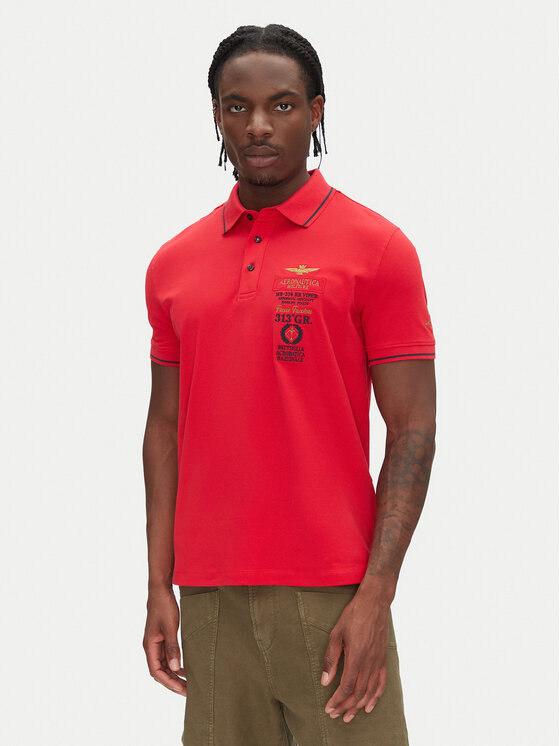 

Рубашка поло стандартный крой 251PO1853P191 Aeronautica Militare, красный