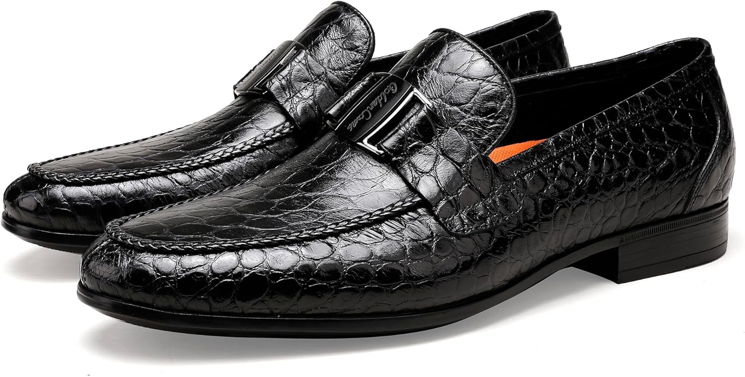 

Кожаные пенни-лоферы для мужчин Generic, черный