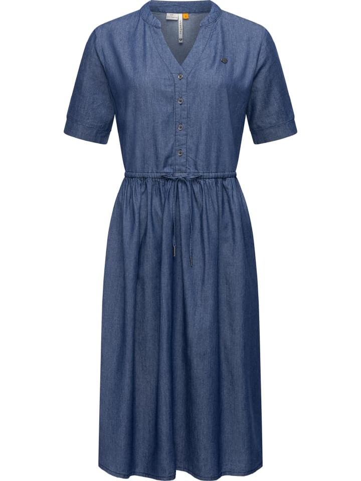 

Короткое платье ragwear Shirt Casarea Denim, цвет denim blue