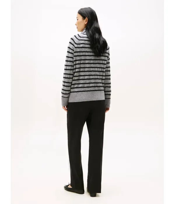 Шерстяная водолазка loose fit Tommy Hilfiger, серый — фото 3