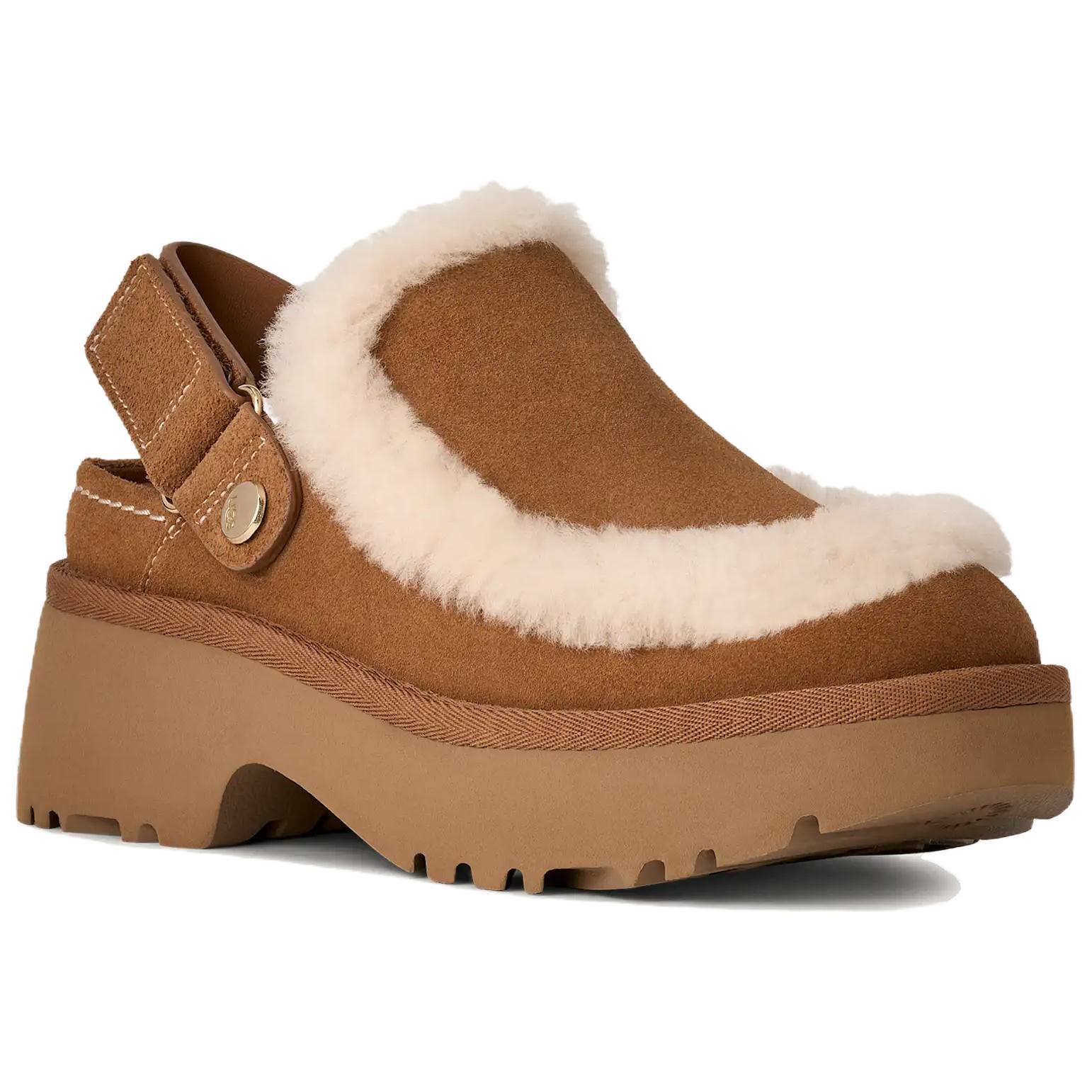 Женская обувь UGG Esmee Clog Casual Shoes 5cm Women's Chestnut, цвет Chestnut — фото 3