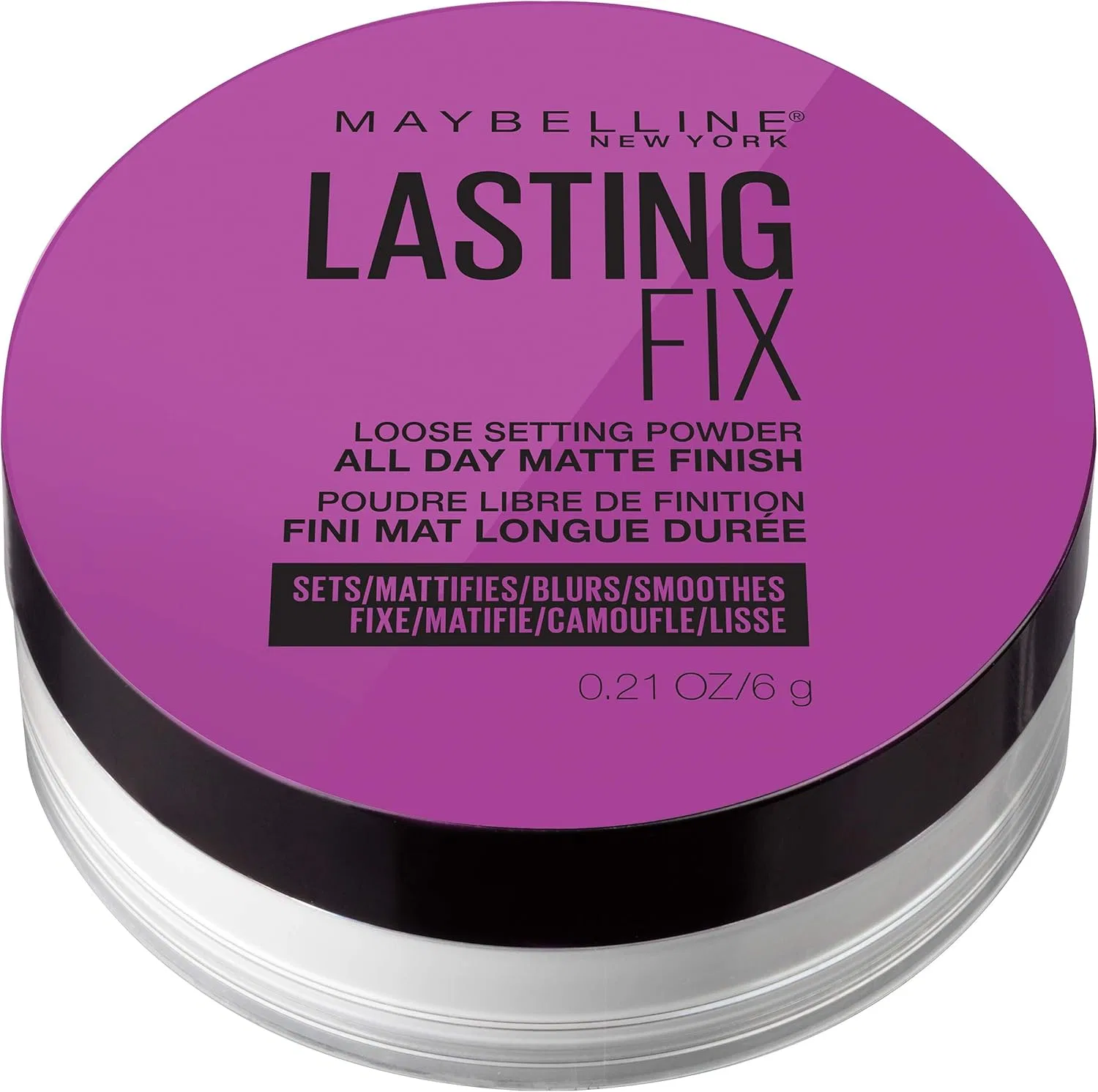 Пудра рассыпчатая фиксирующая Maybelline Lasting Fix прозрачная 6 г