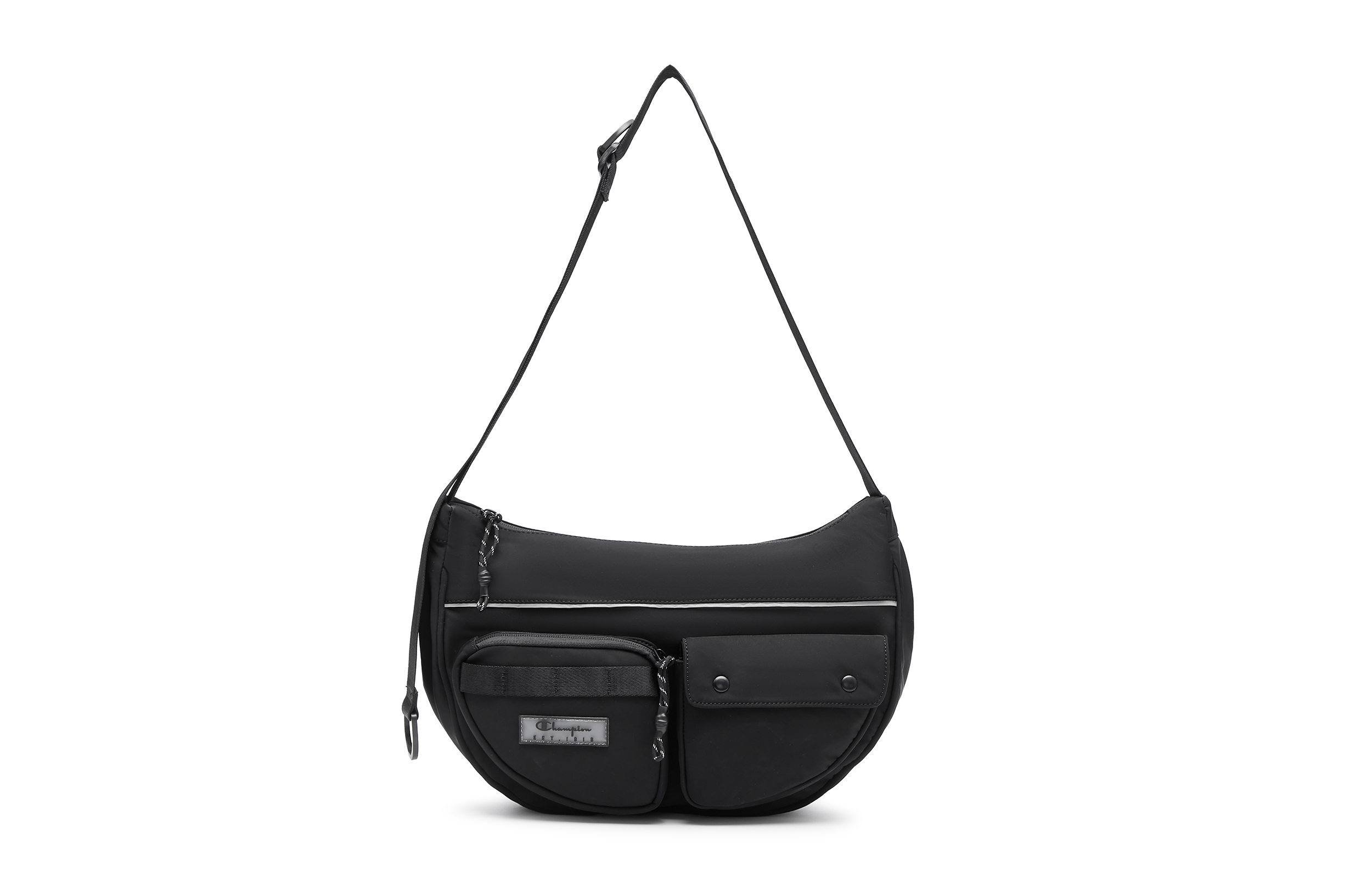 

Сумка через плечо из ткани унисекс разноцветная Champion, дымчато-серый