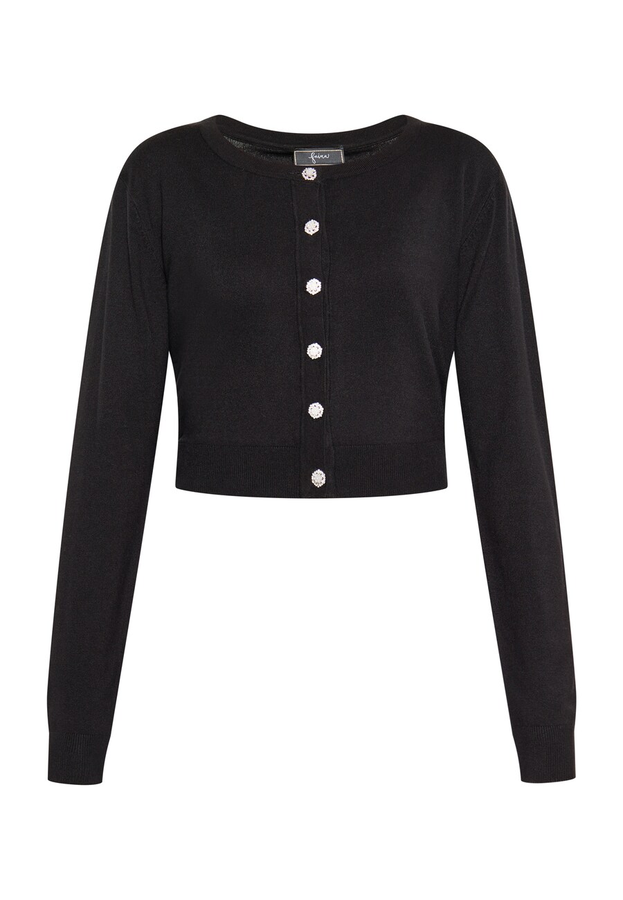 

Вязаный кардиган faina Knit Cardigan, черный