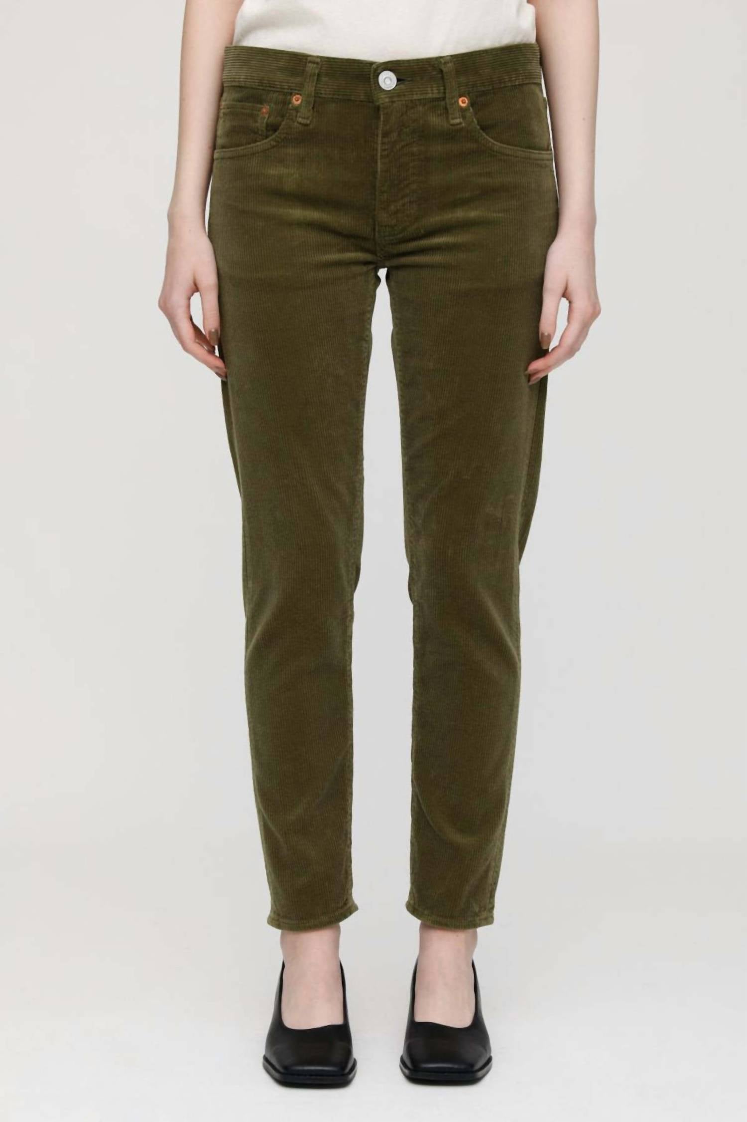

Брюки Ailey из вельвета цвета хаки Moussy