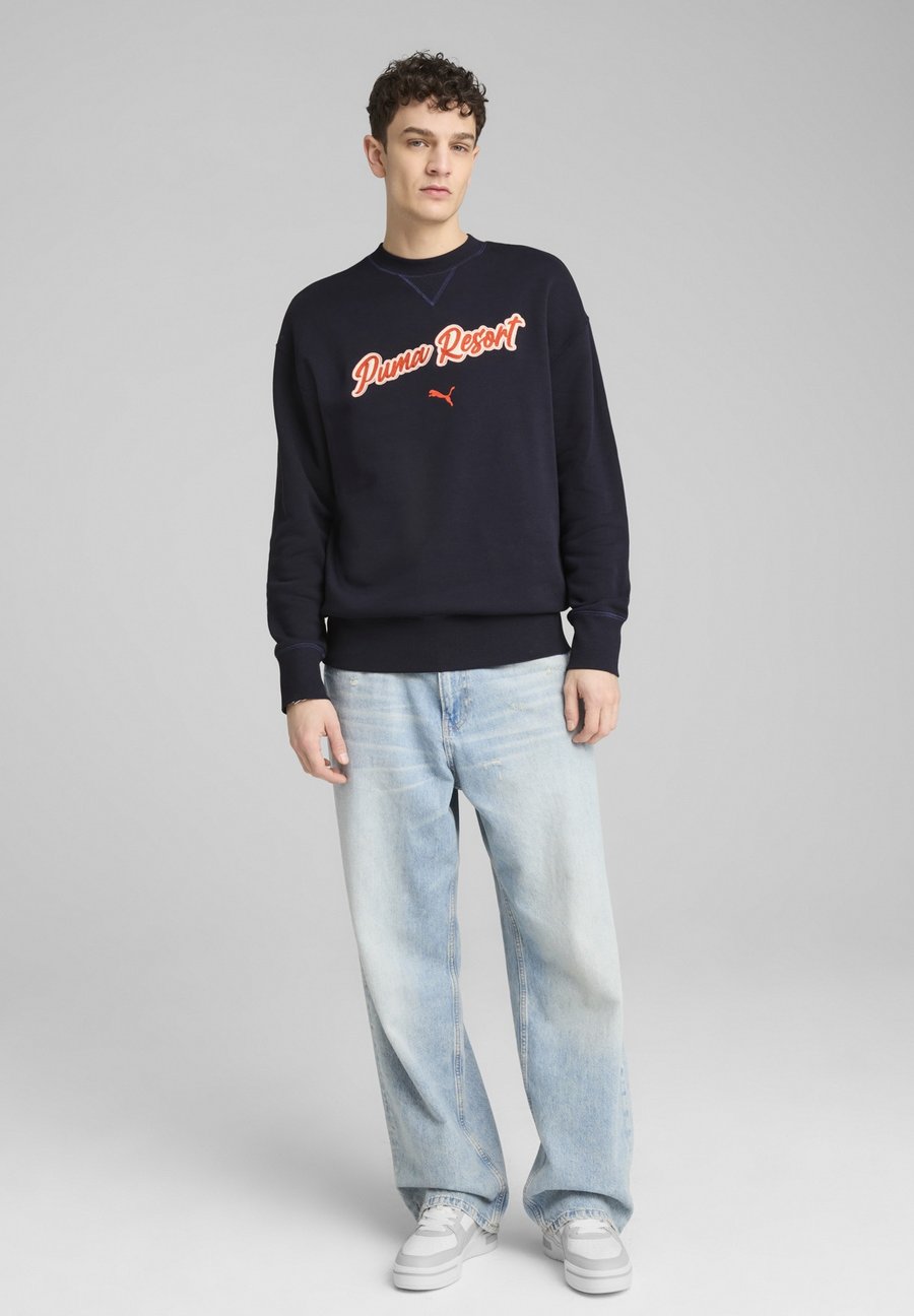 

Толстовка Puma PREMIUM ESS RELAXED GRAPHIC CREW UNISEX, New Navy/Blue