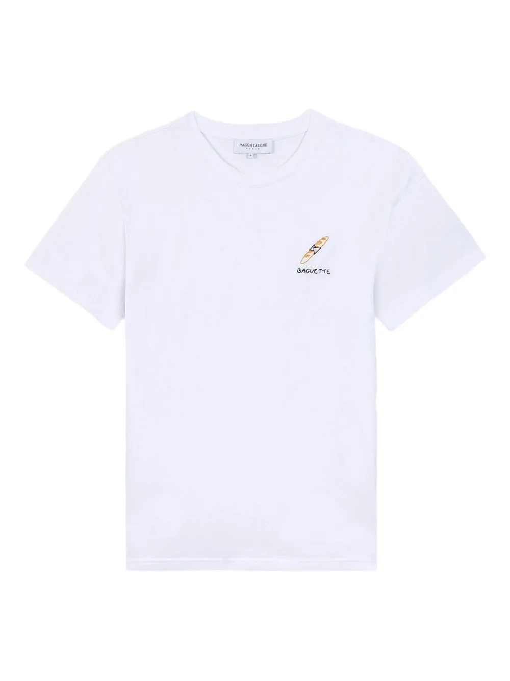 

Футболка с вышитыми деталями Maison Labiche, белый