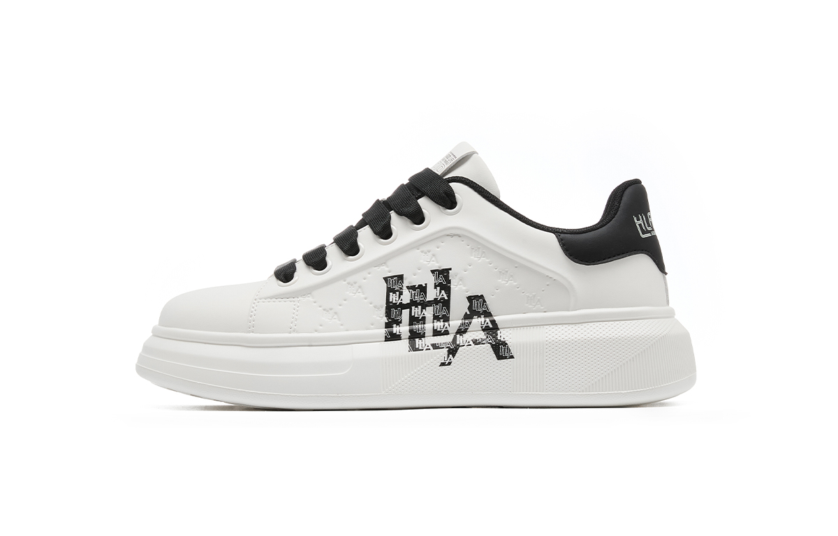 

Мужские низкие скейтбордистские кроссовки HLA, белый черный