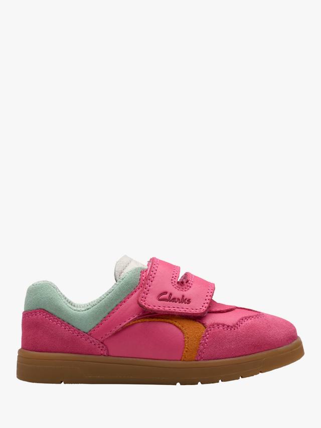 

Детские кроссовки для малышей disco vibe Clarks, цвет Hot Pink