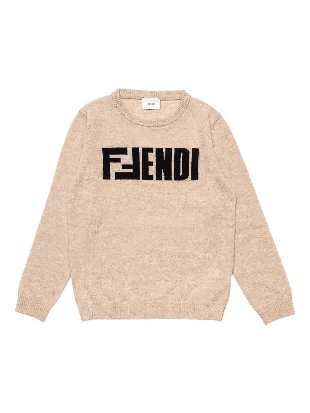 

Джемпер с логотипом FENDI KIDS, нейтральный