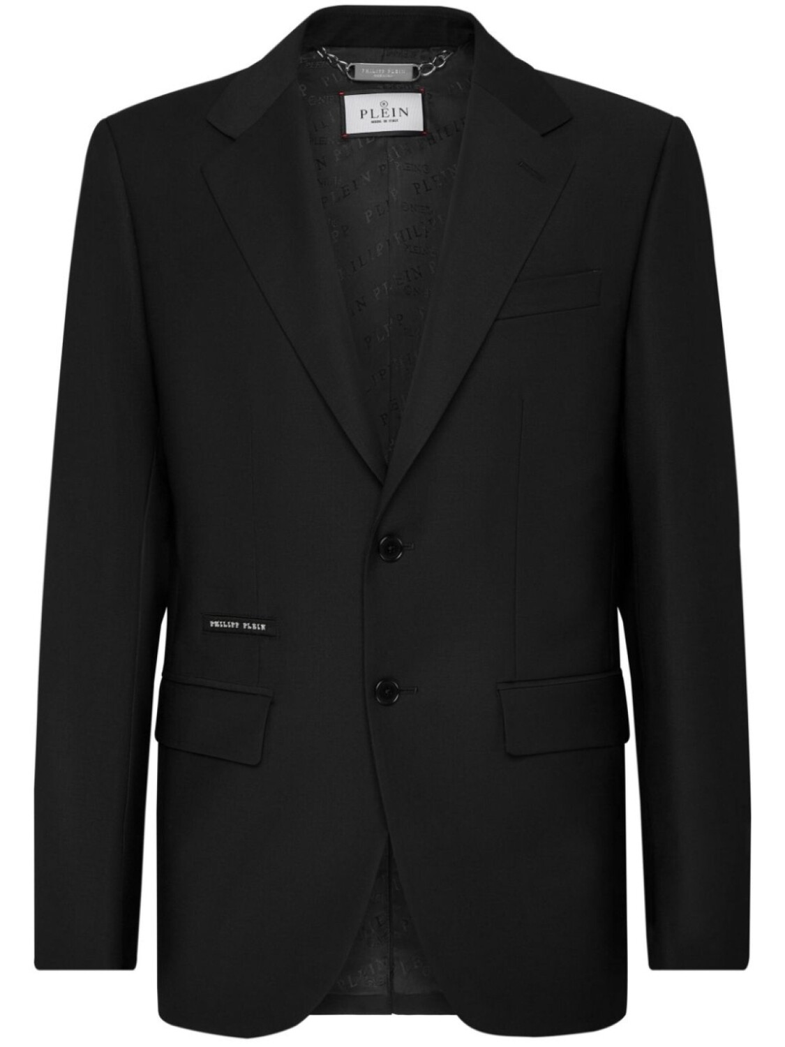 

Шерстяной блейзер Philipp Plein, черный