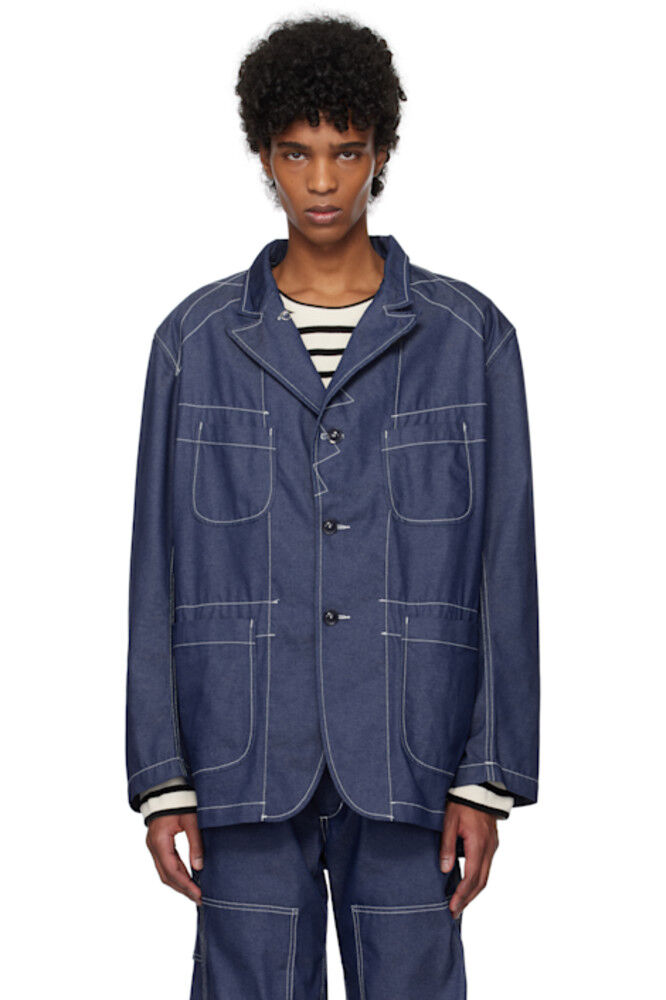

Синий блейзер Bedford Denim Engineered Garments