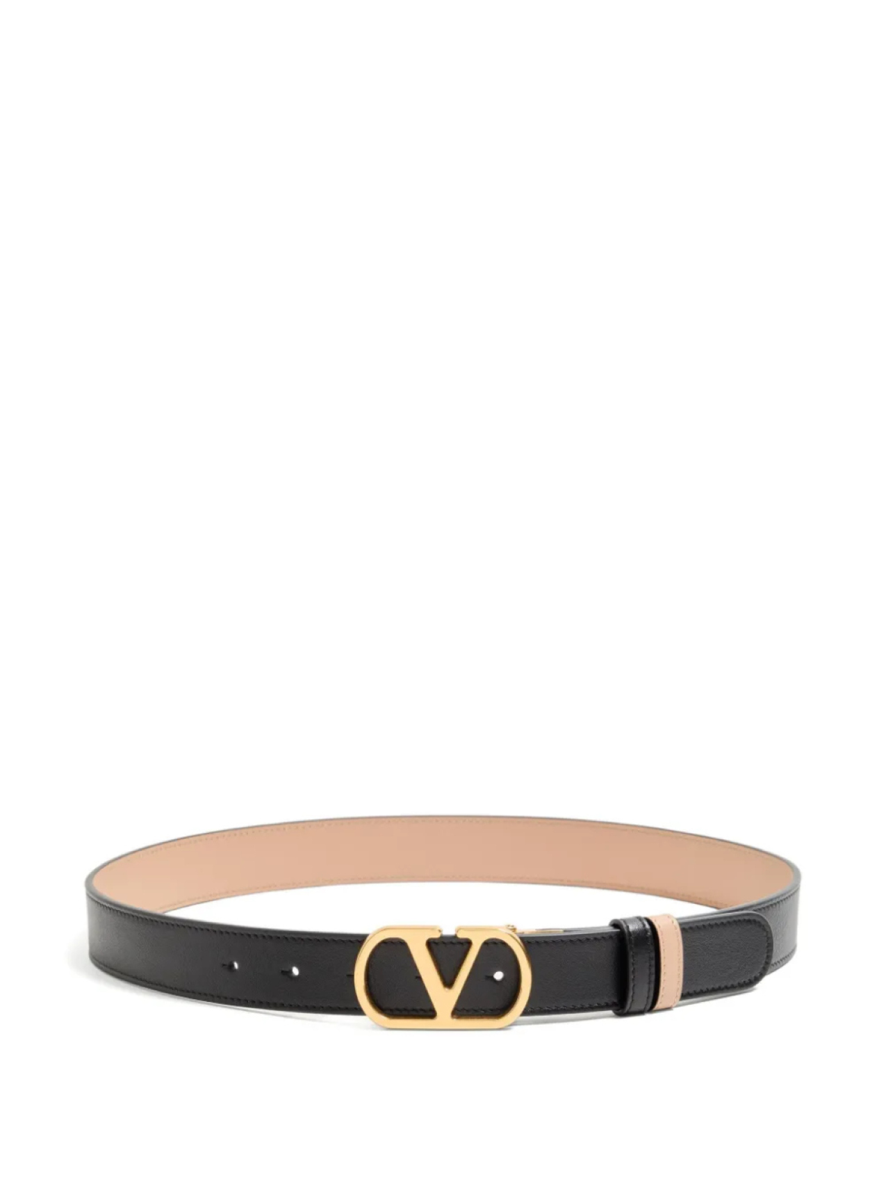 

Кожаный ремень Valentino Garavani VLogo Signature, черный
