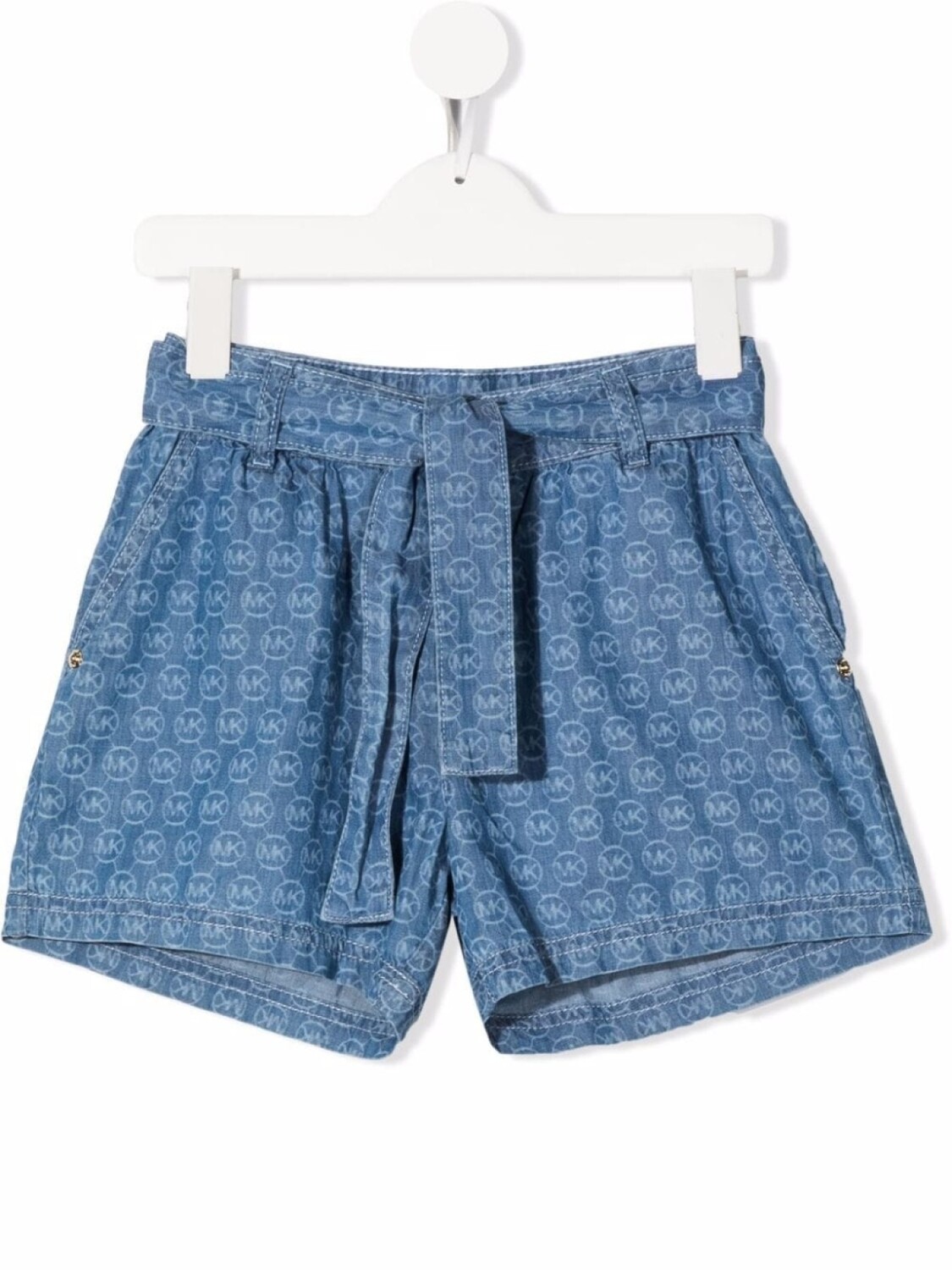 

Michael Kors Kids джинсовые шорты с монограммой, синий