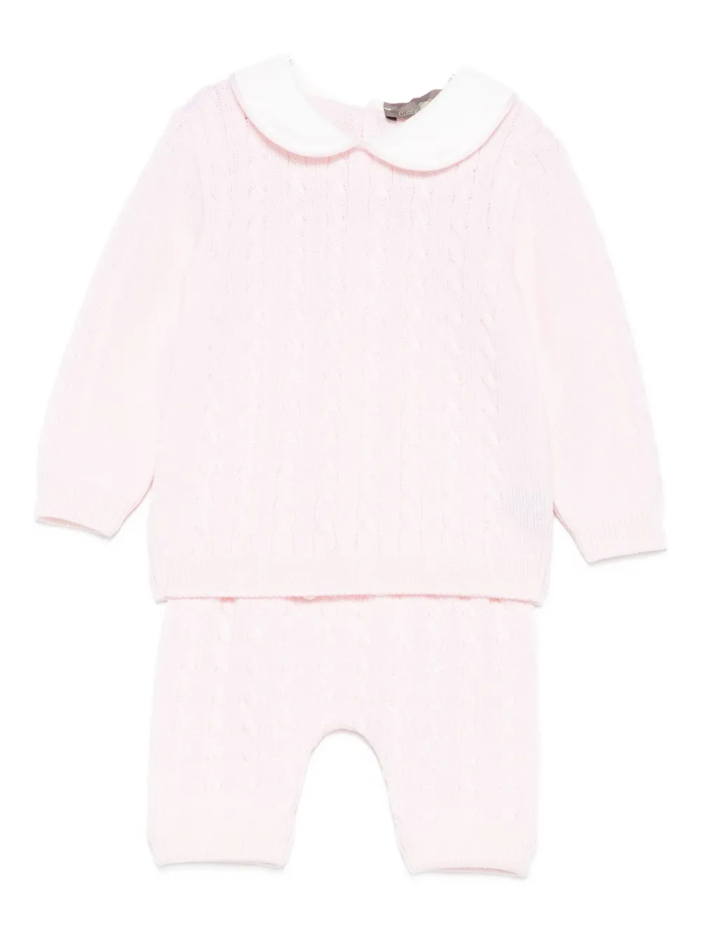 

Кабельные трикотажные брюки (набор из двух) Little Bear, розовый