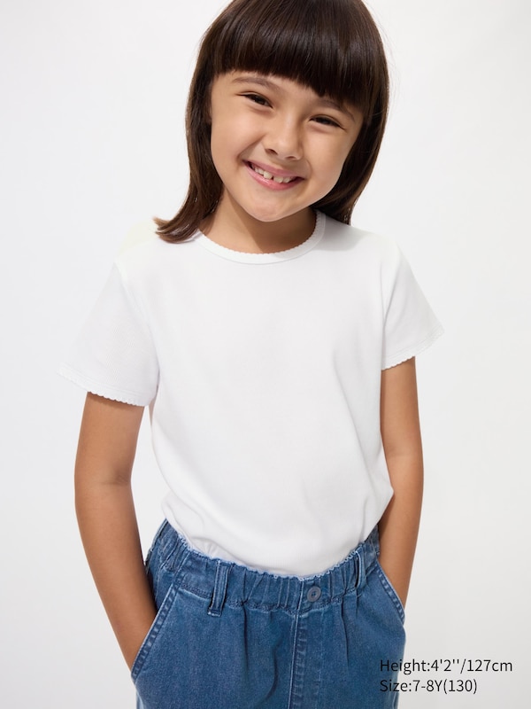 

Рифленая футболка Uniqlo, 00 white, Белый, Рифленая футболка Uniqlo, 00 white