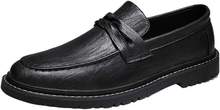 Лоферы кожаные мужские Loafers Black UOPYNE