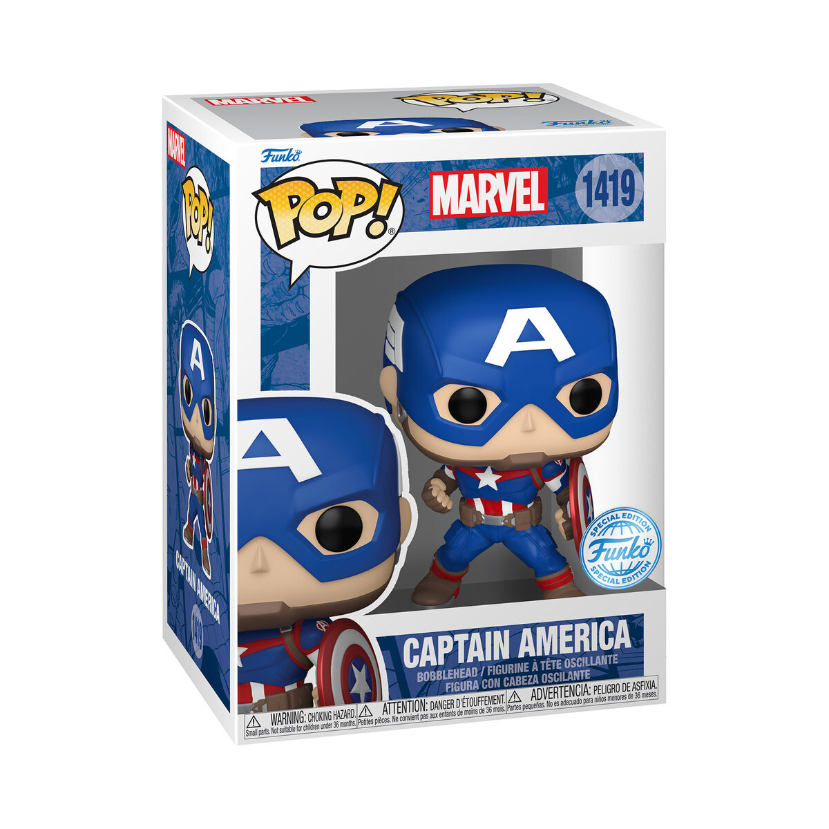 

Funko POP! Marvel, коллекционная фигурка, POP Marvel: Marvel NC- Капитан Америка