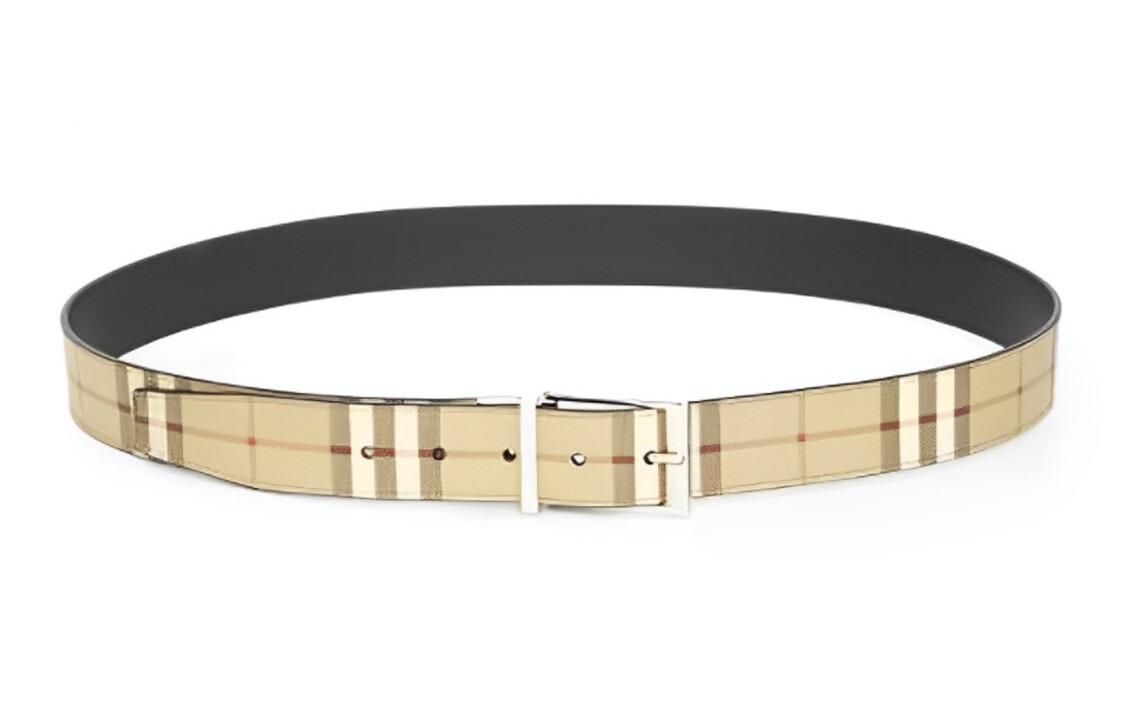 

Ремень мужской кожаный Burberry, хаки