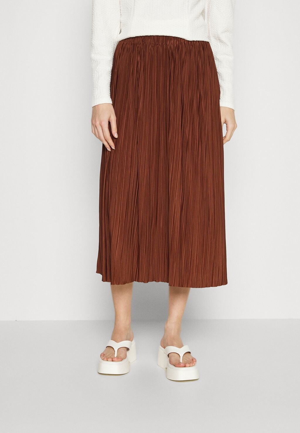 

Юбка плиссированная UMA SKIRT Samsøe Samsøe, коричневый