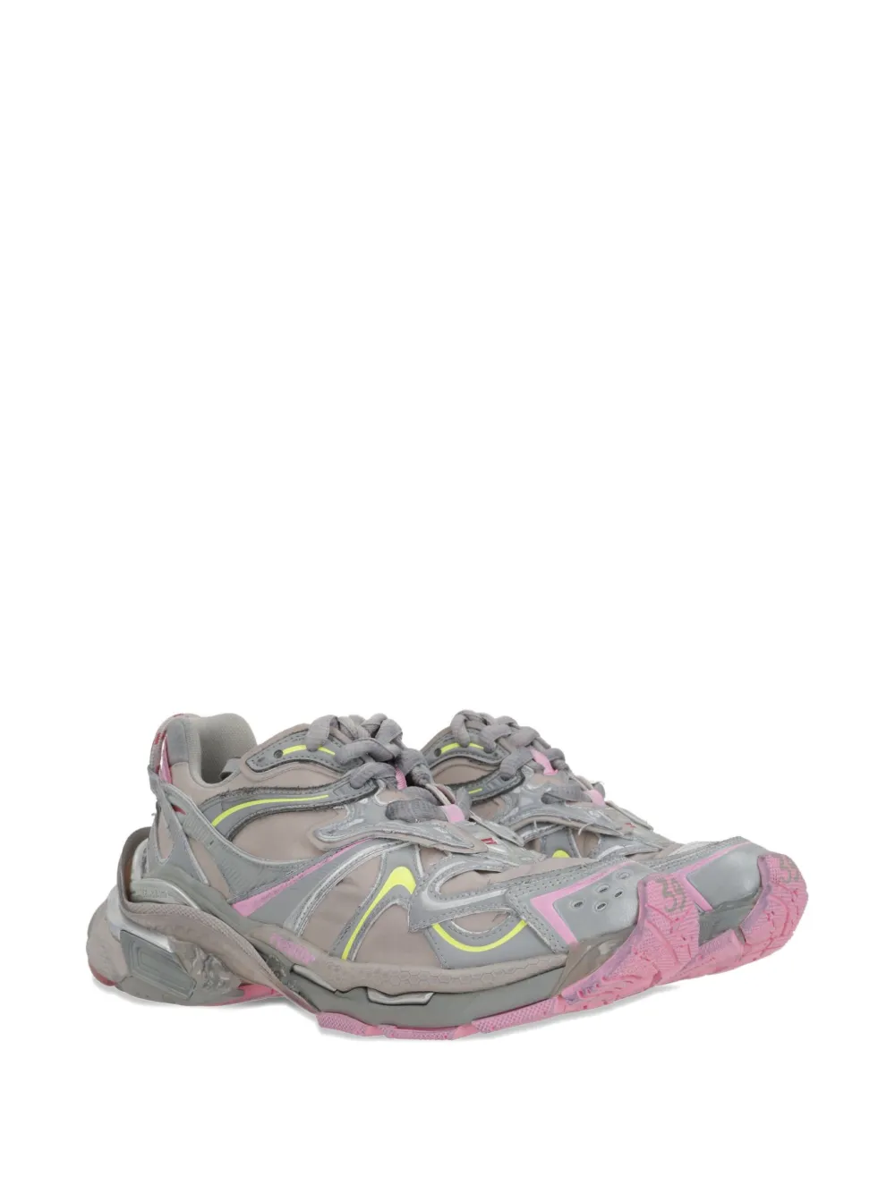 Кроссовки Runner 2.0 со шнуровкой и вставками BALENCIAGA, серый — фото 2