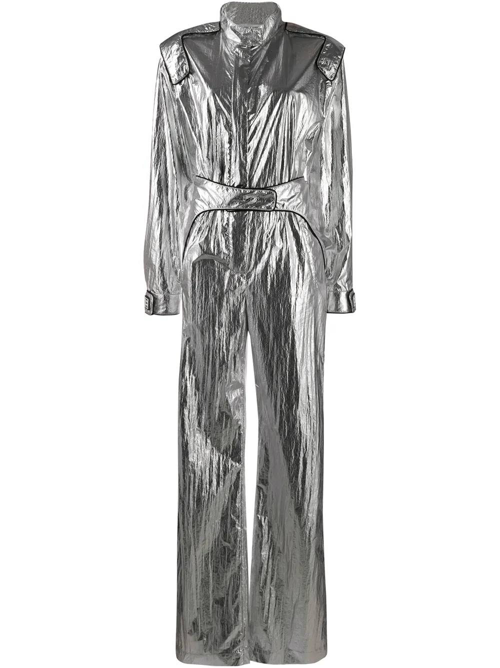 

Комбинезон Racing с эффектом металлик OFF-WHITE, серебряный
