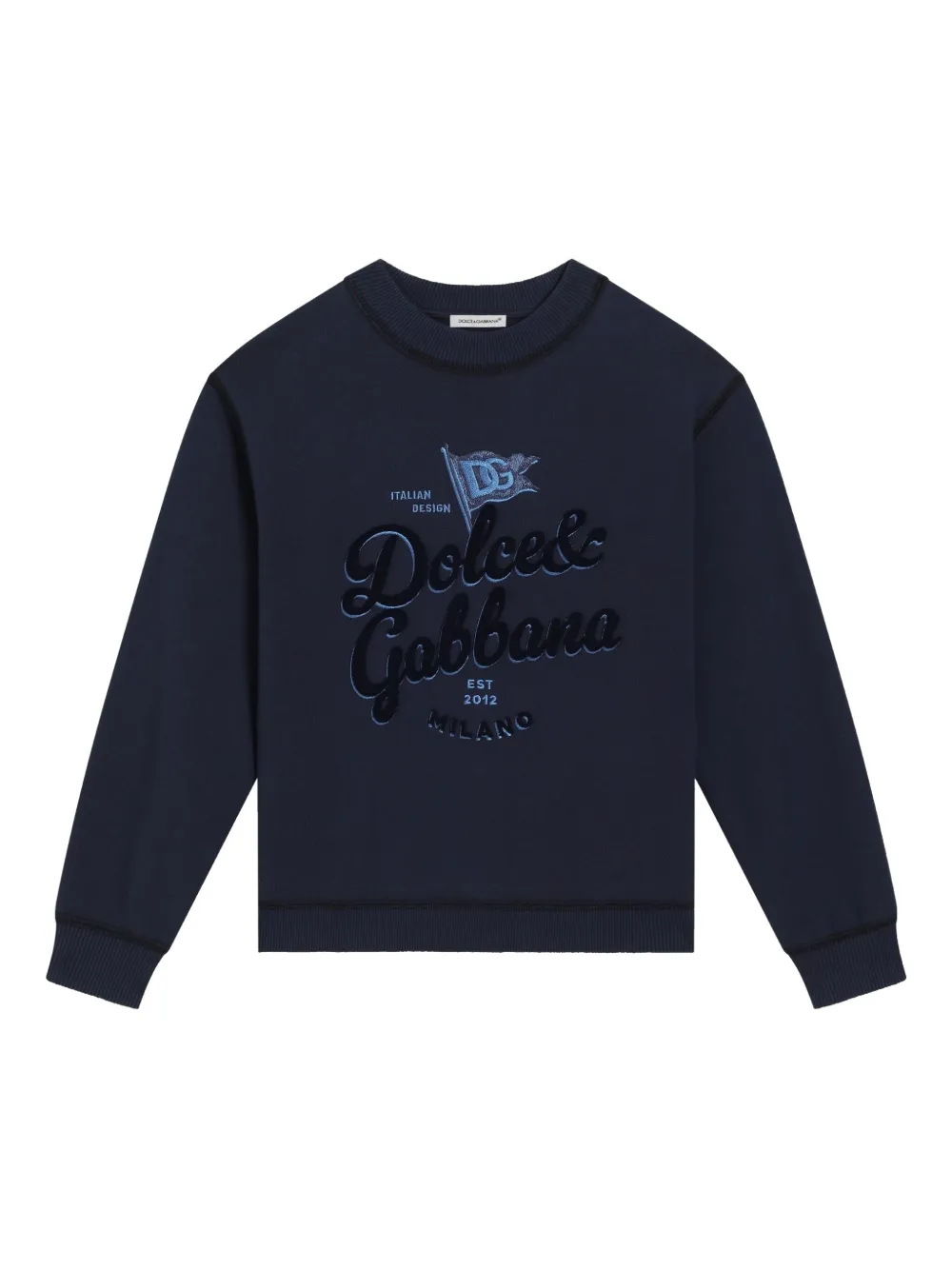 

Толстовка с логотипом Dolce & Gabbana Kids, синий
