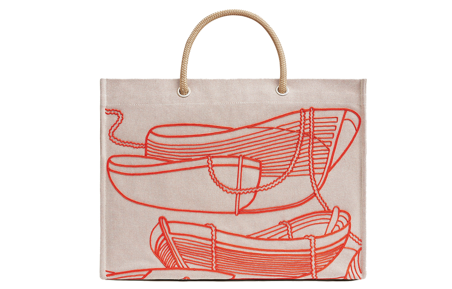 

Thalassa Хлопковая Сумка-шоппер, Пляжная Сумка, Женская Сумочка Красный HERMES