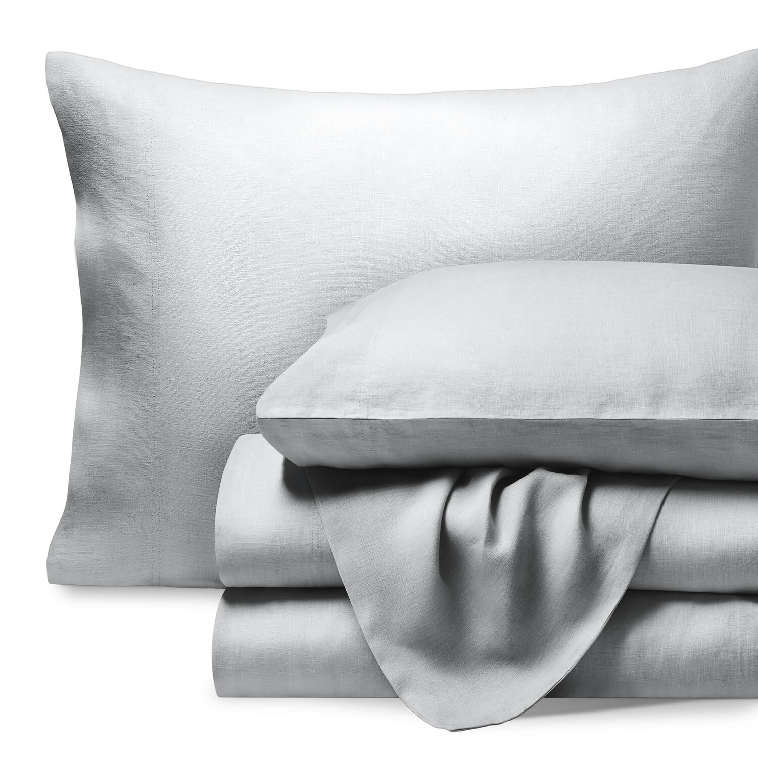 

Комплект льняного белья Bare Home Queen, серый