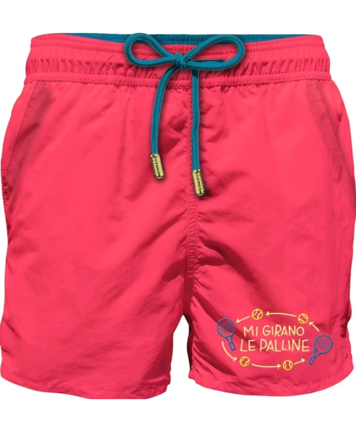 

Удобные мужские розовые плавки с надписью. Mc2 Saint Barth, розовый