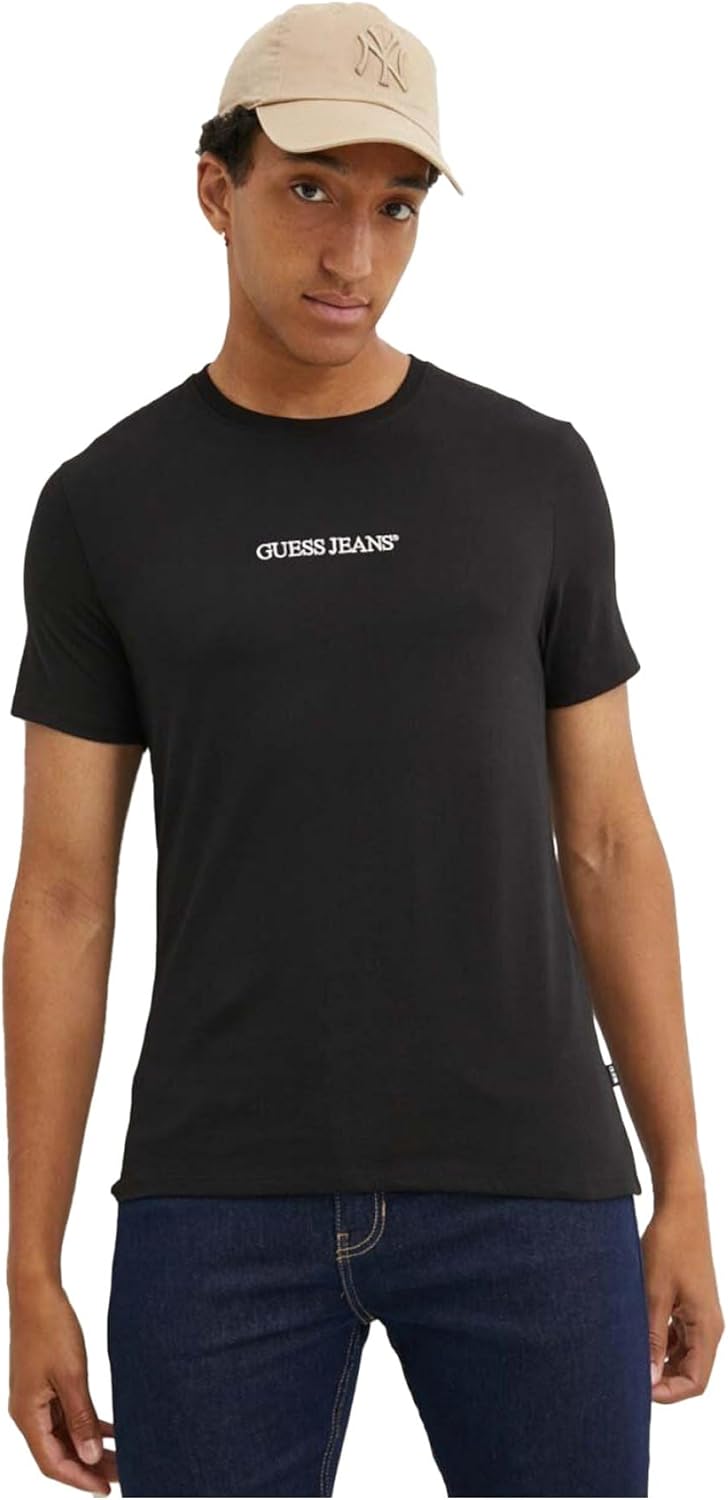 

Футболка GUESS JEANS SS CN SLIM с вышитым логотипом