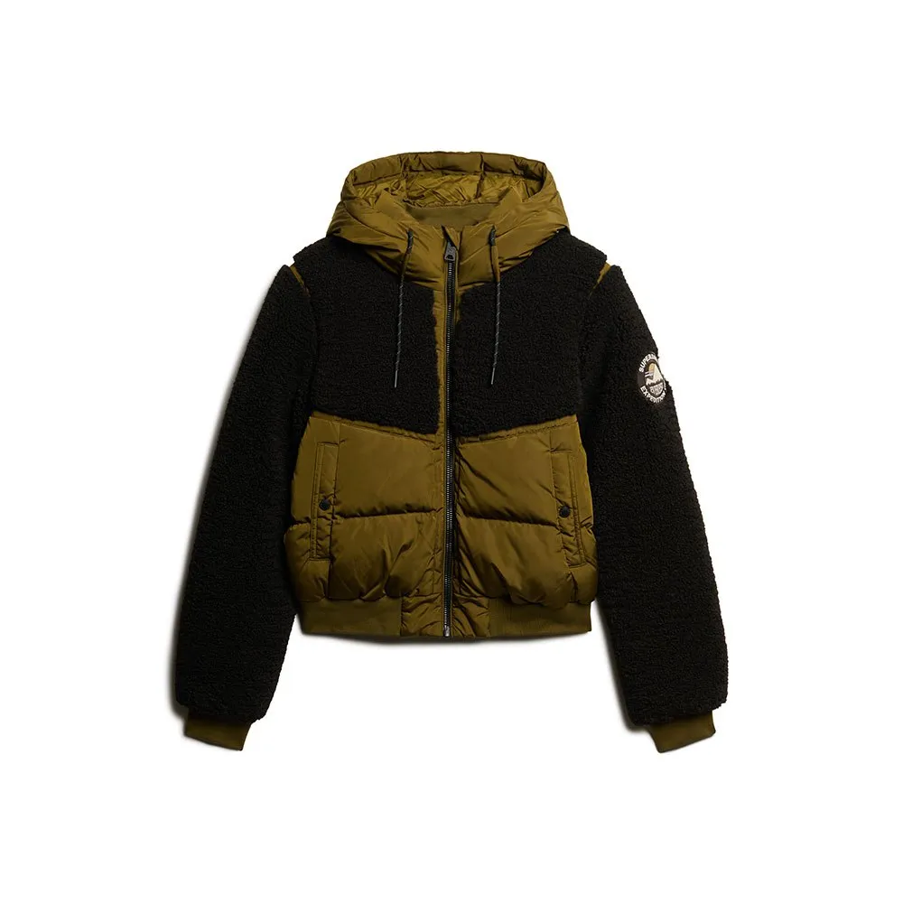 

Куртка Superdry Everest Hybrid, черный/зеленый