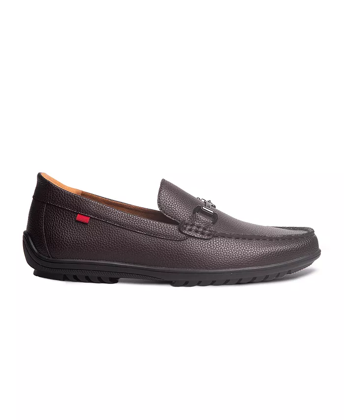 Мужские лоферы Elliot Road с технологией Hands-Free Slip On и пряжкой Marc Joseph New York, коричневый — фото 2