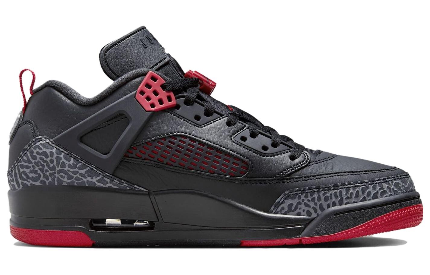 Jordan Spizike винтажные баскетбольные кроссовки мужские, Черный Красный — фото 2