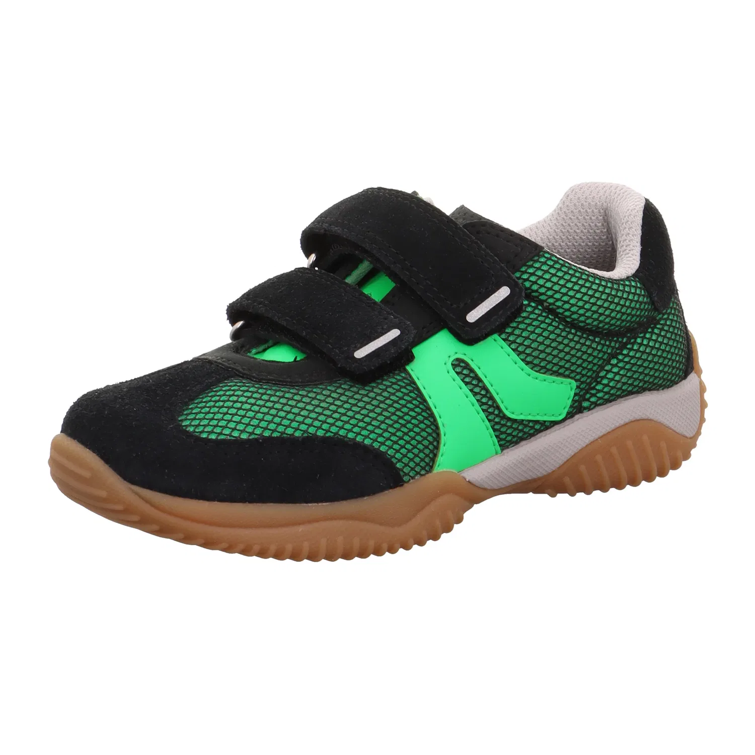 Сникерсы низкие STORM Superfit, черный/салатовый
