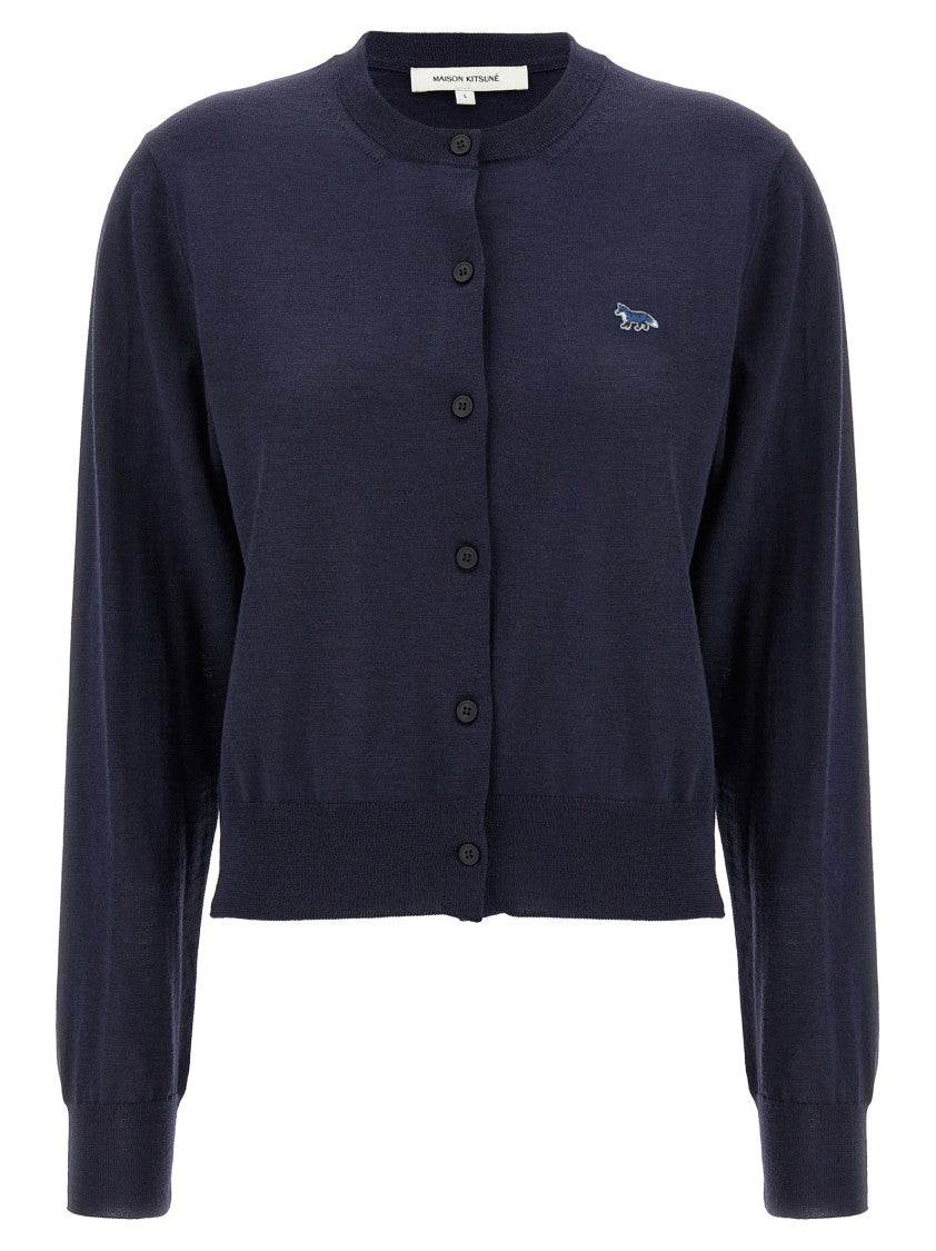 

Кардиган Baby Fox Maison Kitsuné, синий