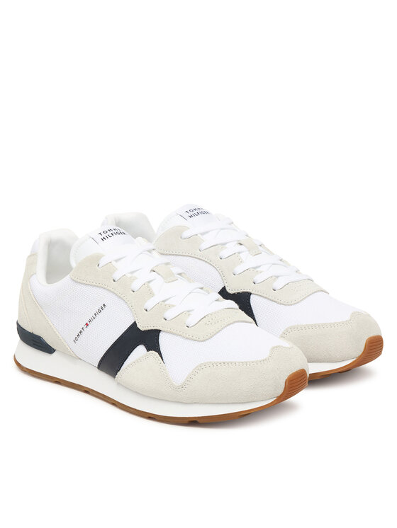 Кроссовки Runner Icon Mix FM0FM05679 Tommy Hilfiger, экрю — фото 2