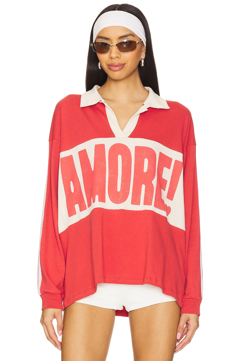 

Регбийная кофта Amore Daydreamer, washed scarlet