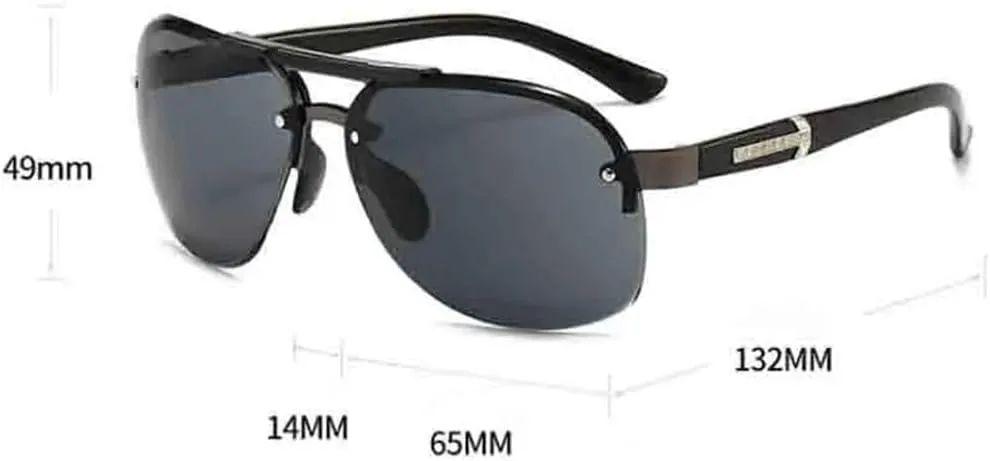 

Мужские солнцезащитные очки без оправы для вождения, рыбалки, рыбалки, с градиентным покрытием, винтажные мужские очки с защитой от УФ-излучения UV400 KTUCN, C1