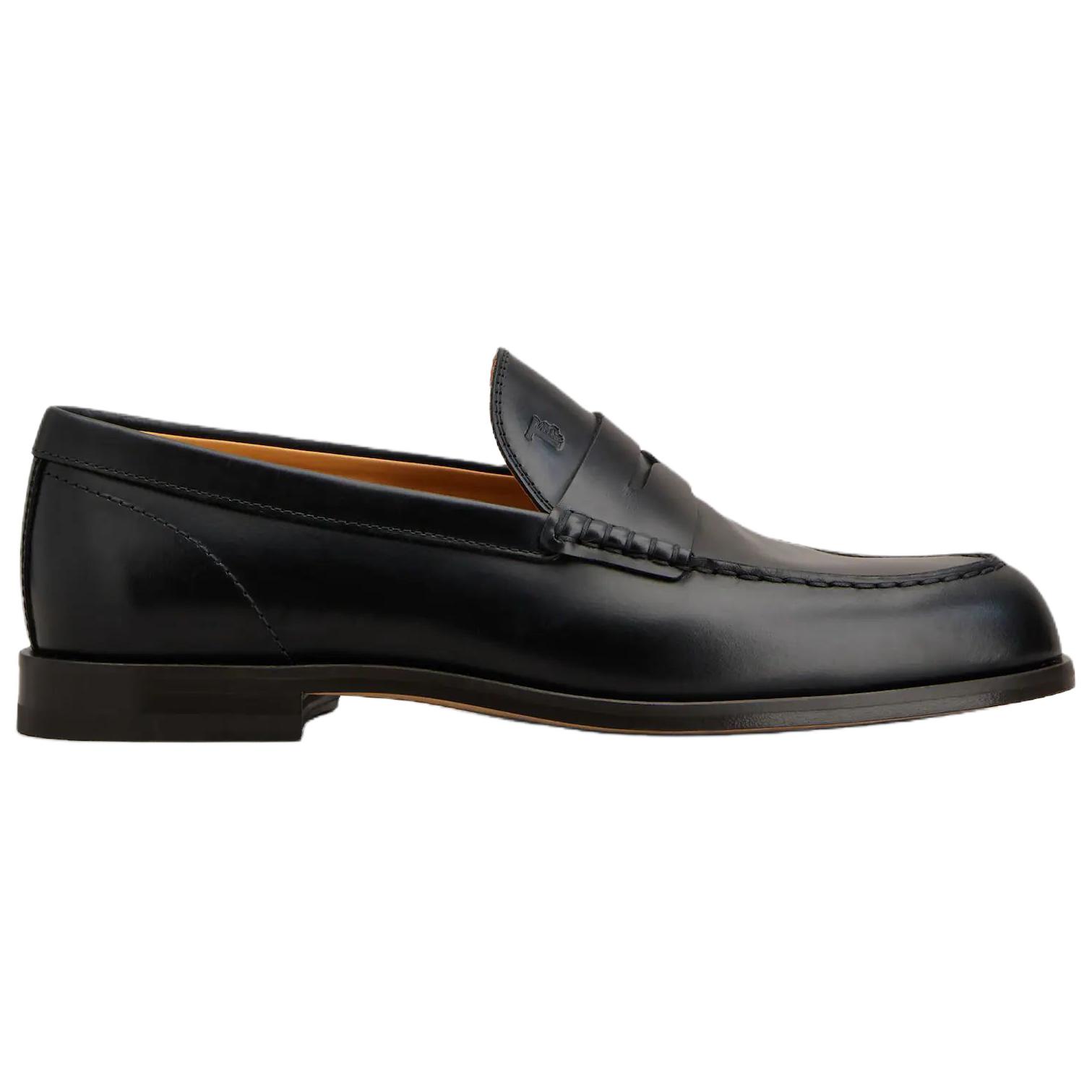 TOD'S Кожаные лоферы для мужчин черные — фото 3