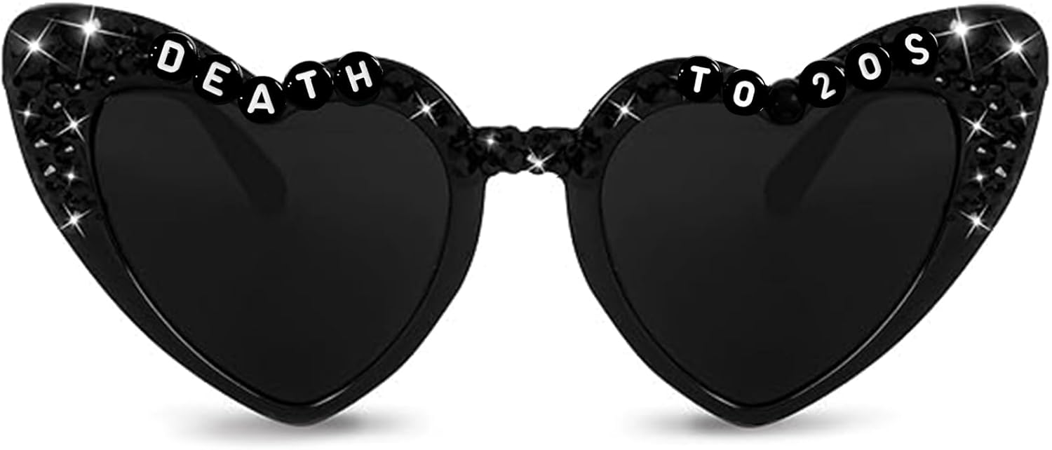 

Очки на день рождения в стиле «Смерть двадцатилетию» (черные), солнцезащитные очки на 30-летие, украшения на день рождения в стиле «Покойся с миром, двадцатилетие» для девушек, женщин и молодежи Topfunyy, black