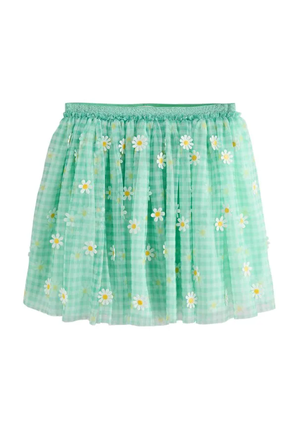 Юбка прямого кроя, прямого силуэта. Next, Green Gingham Daisy