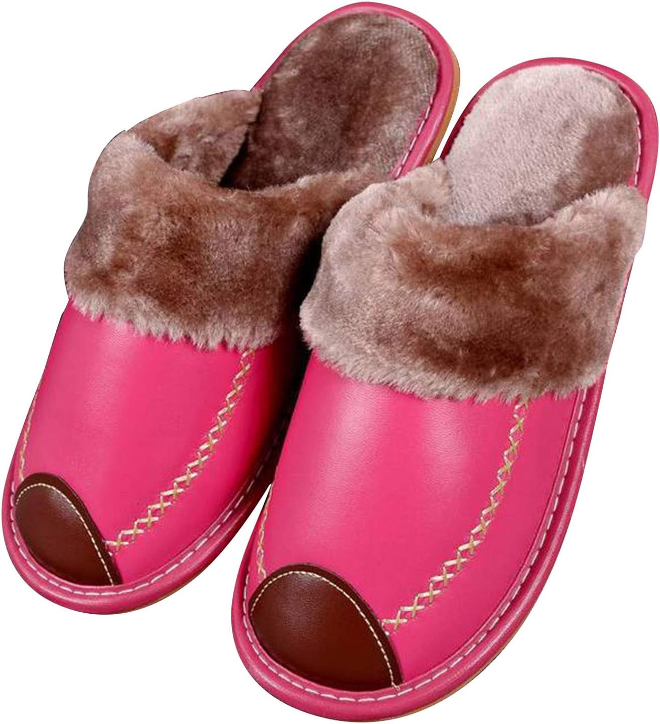 

Теплые тапочки Arinda The Alpha с плюшевой подкладкой и верхом из искусственной кожи, унисекс, 36-37 Rose Red