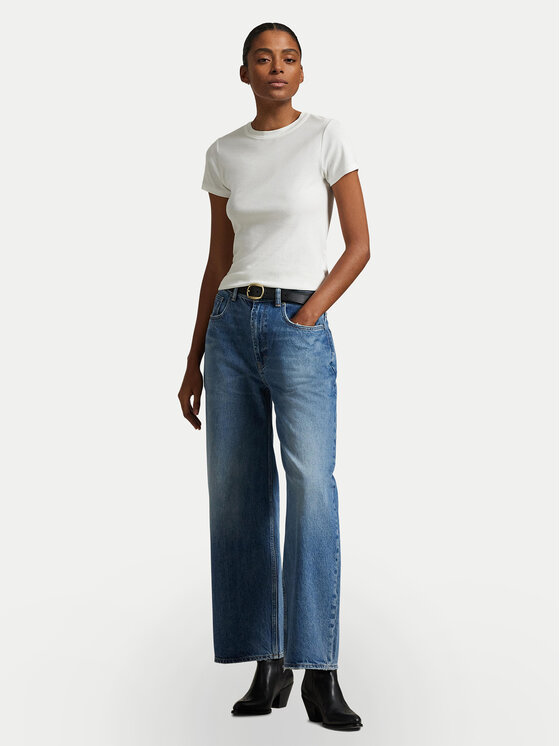 Джинсы wide leg 211969380001 Polo Ralph Lauren, синий — фото 2