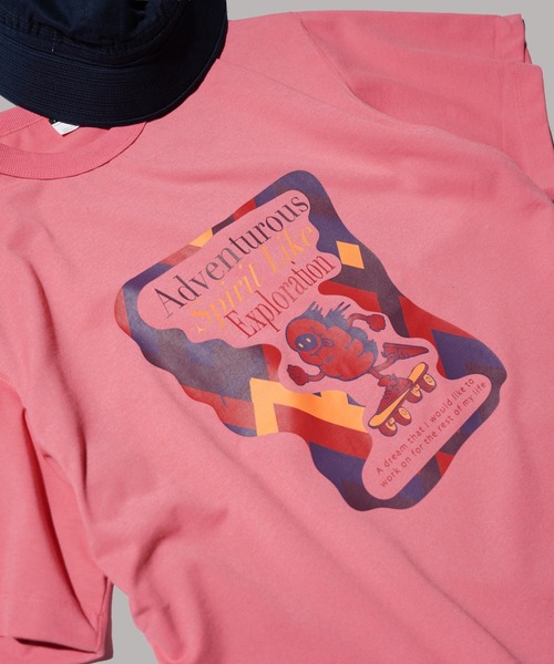 

Футболка, крой оверсайз, бренд NANGA, цвет розовый